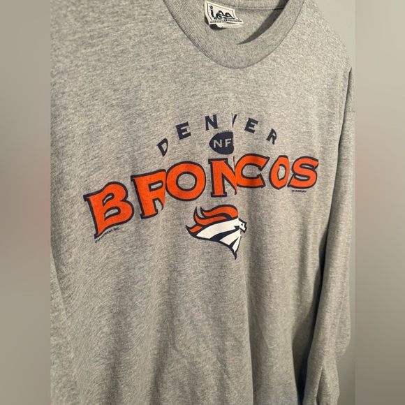 Vintage Lee Sport NFL Denver Broncos Long Sleeve Tee | XXL Mens - Picture 2 of 4